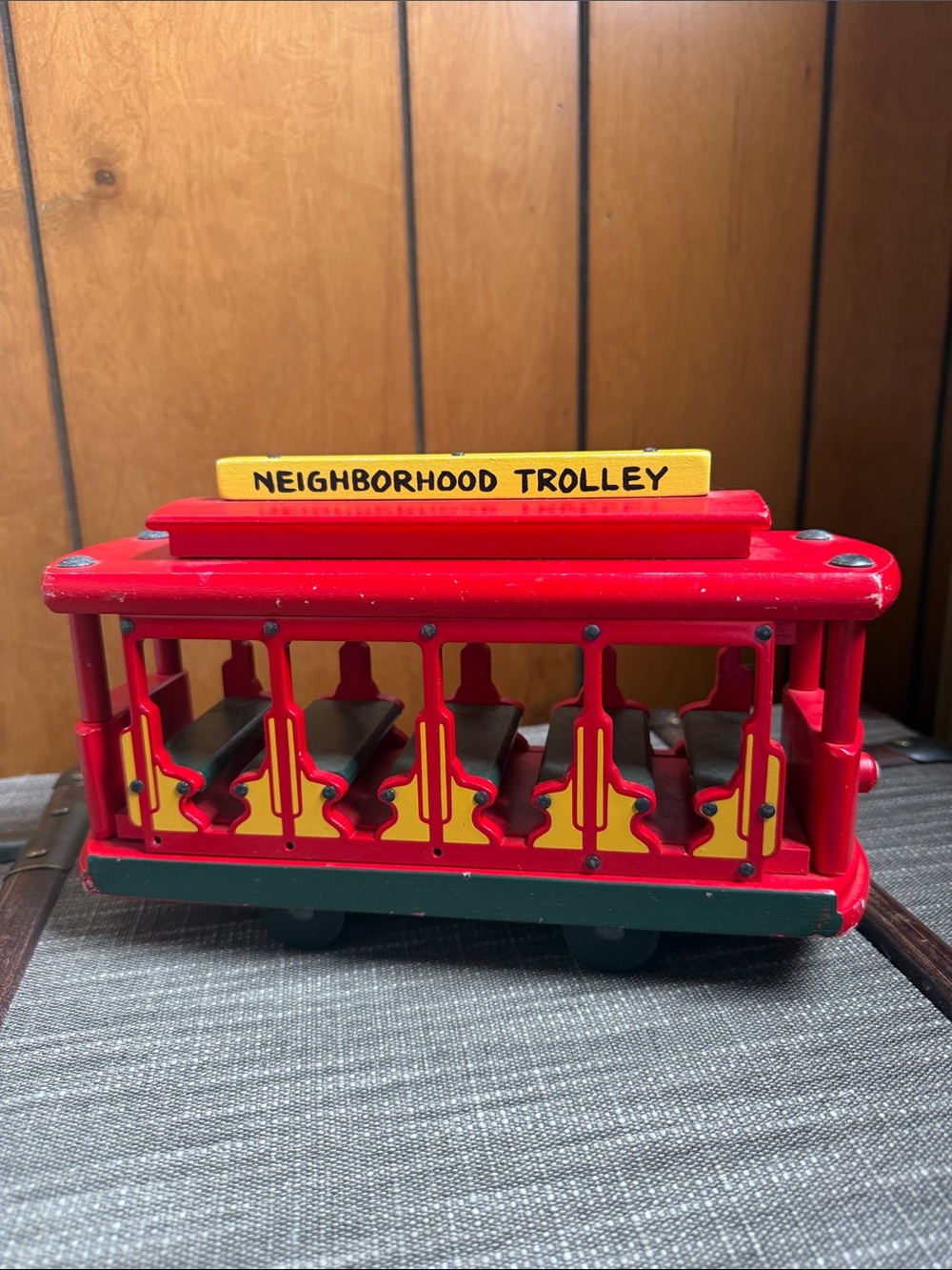 Mr. Roger’s Neighborhood Fisher-Price Red and Yellow Neighborhood Trolley